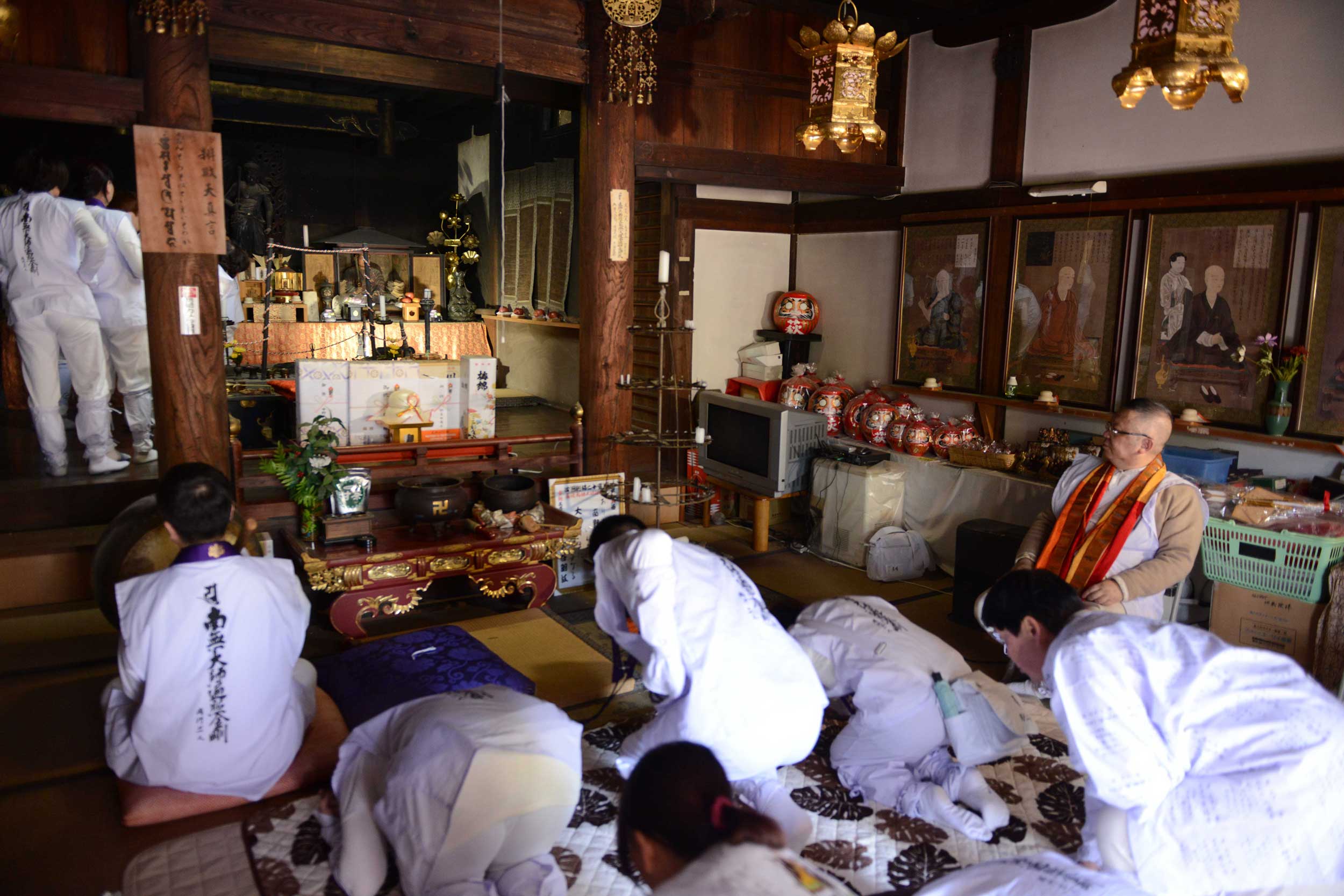 萩原寺大師堂開扉參拜